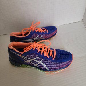 Womens Asics T6G6N Sneakers Shoes Gel Quantum 360 Lace Up Blue Orange 8.5 40